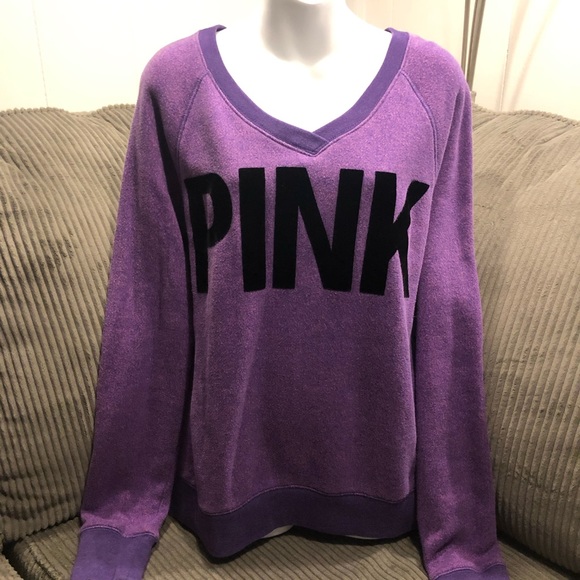 PINK Victoria's Secret Tops - “PINK” Purple Sweatshirt.